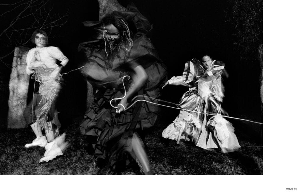 Vibrant performers in dynamic costumes at Public Editions 2023 by Block Productions.