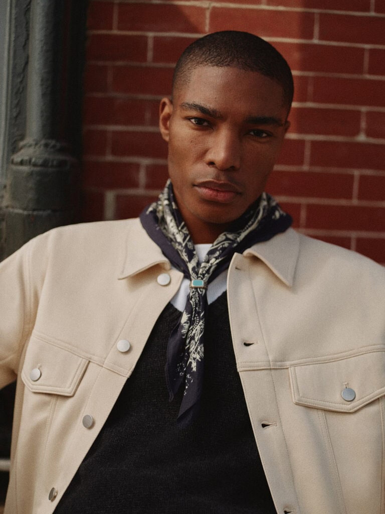 Stylish young man in ZARA MAN outfit in New York City, 2023.